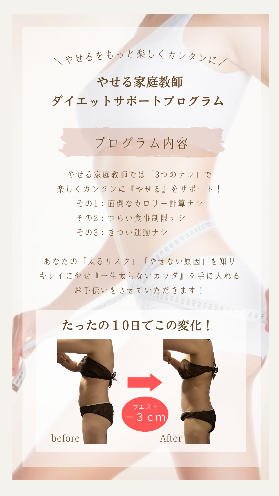 やせるダイエットプログラム内容